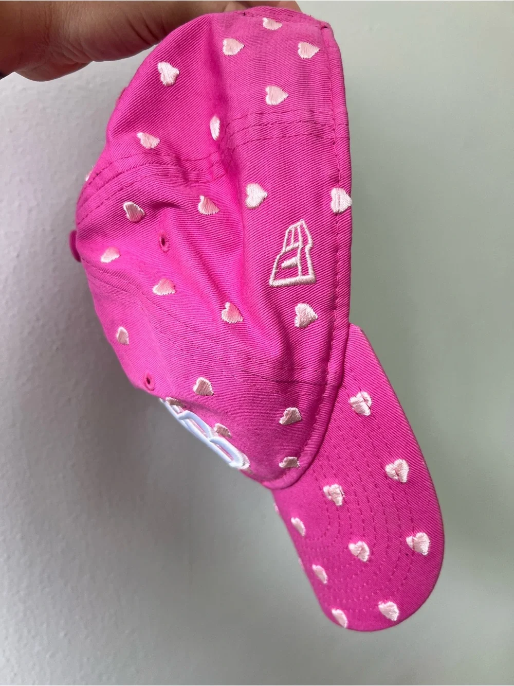 Pink Tampa Bay Rays Heart Embroidered Baseball Cap Size Youth